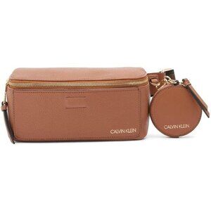 Women's Caramel Vegan Rocky Road Belt Bag with Removable Coin Purse, Multiple Po